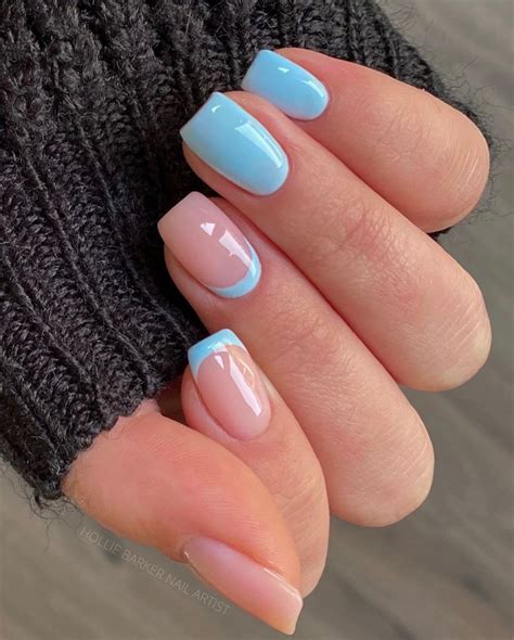 blue manicure ideas|cute nail inspo simple blue.